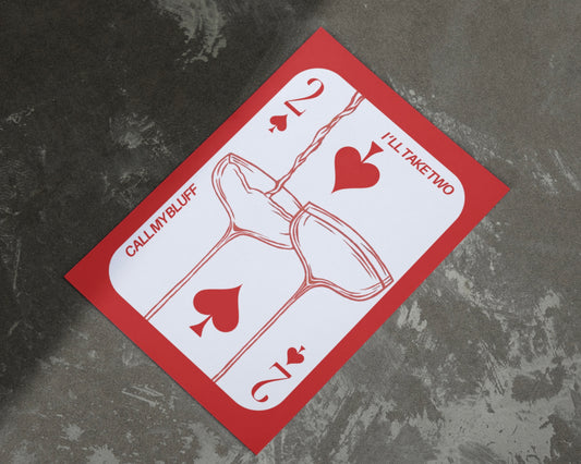 CALL MY BLUFF PRINT - RED EDITION