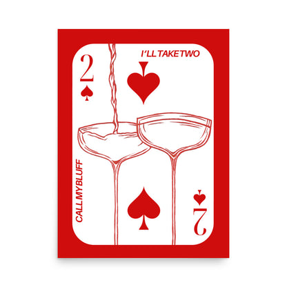 CALL MY BLUFF PRINT - RED EDITION