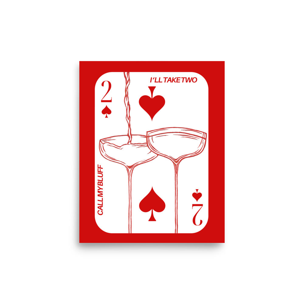 CALL MY BLUFF PRINT - RED EDITION